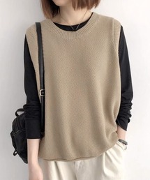 ニット」に該当するベスト（ベージュ系）ファッション通販 - ZOZOTOWN