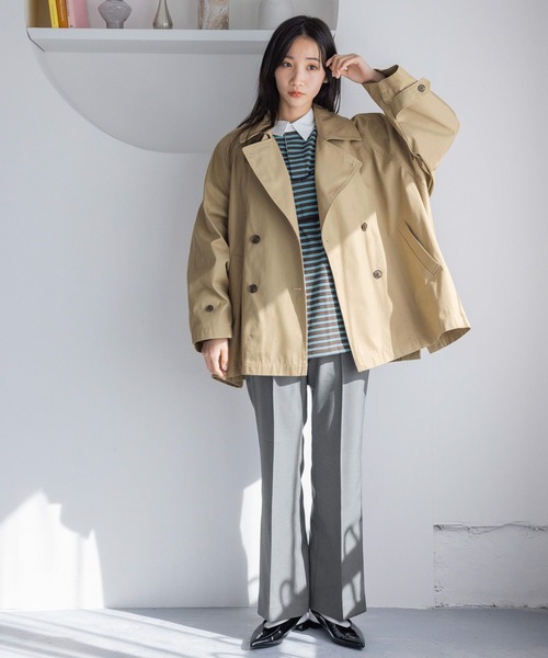 LOWRYS FARM（ローリーズファーム）の「スタイルUPフレアパンツ 302781（その他パンツ・レディース・アイボリー/ブラック/グレー・LARGE/MEDIUM）」の5枚目の写真