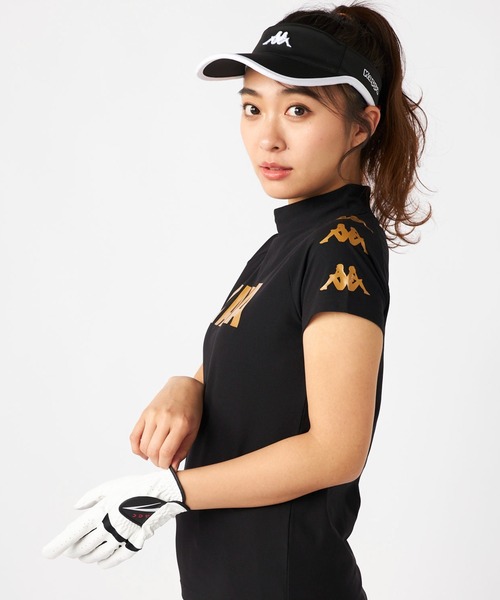 セール】【Kappa GOLF】オミニロゴ プリント 半袖モックネック