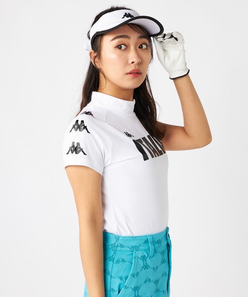 セール】【Kappa GOLF】オミニロゴ プリント 半袖モックネック