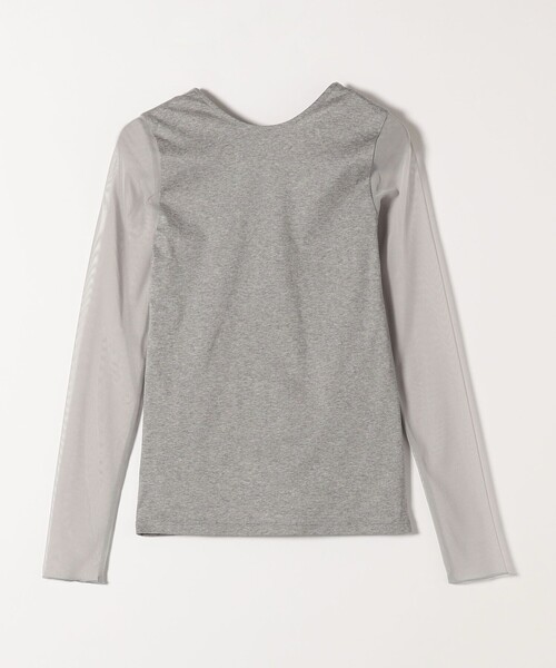 quaranciel(カランシエル)の「quaranciel:〈手洗い可能〉ベアデザイン チュール カットソー(Tシャツ/カットソー・レディース・ライトグレー/ブラック/オフホワイト・ONE SIZE)」の11枚目の写真