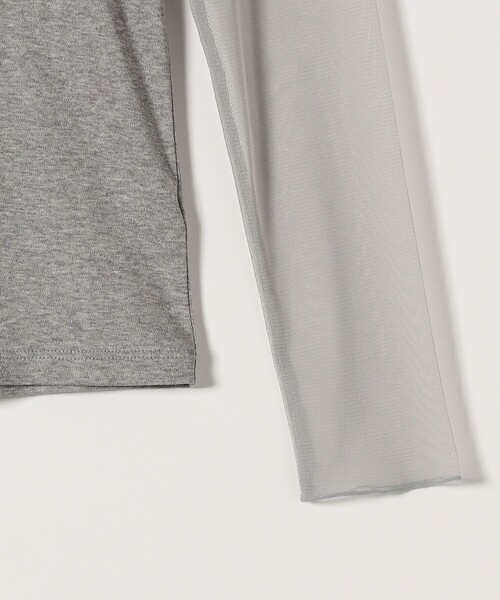 quaranciel(カランシエル)の「quaranciel:〈手洗い可能〉ベアデザイン チュール カットソー(Tシャツ/カットソー・レディース・ライトグレー/ブラック/オフホワイト・ONE SIZE)」の13枚目の写真