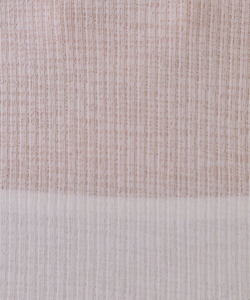 OPAQUE.CLIP（オペークドットクリップ）の「シアーリブカットソー【洗濯機洗い可】（Tシャツ/カットソー・レディース・ブラック/ピンク/チャコールグレー/ホワイト・00）」の5枚目の写真