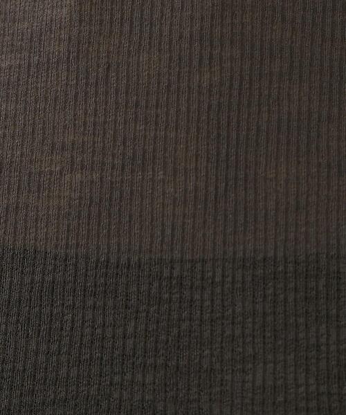 OPAQUE.CLIP（オペークドットクリップ）の「シアーリブカットソー【洗濯機洗い可】（Tシャツ/カットソー・レディース・ブラック/ピンク/チャコールグレー/ホワイト・00）」の9枚目の写真