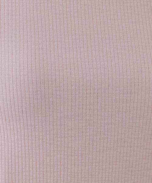 OPAQUE.CLIP（オペークドットクリップ）の「シアーリブカットソー【洗濯機洗い可】（Tシャツ/カットソー・レディース・ブラック/ピンク/チャコールグレー/ホワイト・00）」の17枚目の写真