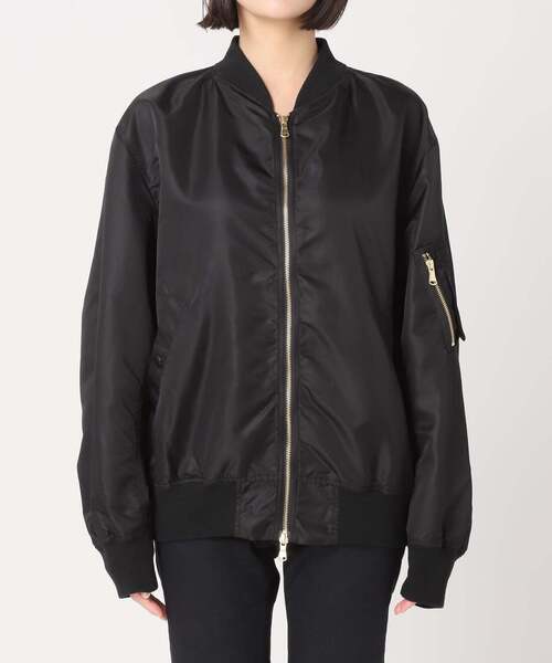 STANDARD JOURNAL ブラック MA-1ジャケット 追加》【洗える】ダブルジップMA-1（MA-1）｜JOURNAL STANDARD