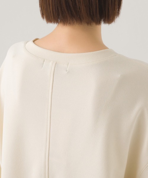 OMNES(オムネス)の「カットジョーゼットロゴプリントボリューム袖プルオーバー(Tシャツ/カットソー・レディース・ライトグレー/ブラック/アイボリー・FREE)」の11枚目の写真
