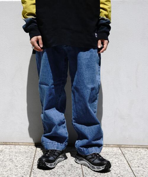 BEAVER(ビーバー)の「B omnivore/ビーオムニボー DENIM BALLOON TUCK(デニムパンツ・メンズ・その他4/ブルー・S/M/L)」の2枚目の写真