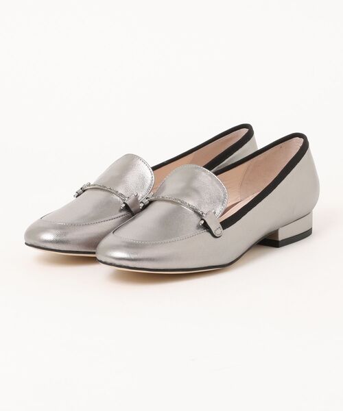 JILL STUART(ジルスチュアート)の「ラインストーンビットローファー(ローファー・レディース・シルバー系その他6/ブラック・22.5cm/23.5cm/24.5cm/23.0cm/24.0cm)」の1枚目の写真