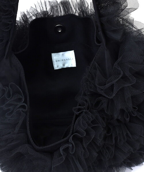 SMIR NASLI（サミールナスリ）の「ふわふわチュールワンショルダーバッグ（ショルダーバッグ・レディース・ブラック/キャメル/グレー・FREE）」の21枚目の写真