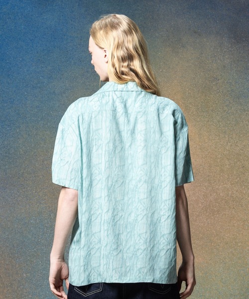 glamb(グラム)の「Crack Open Collar Shirt / クラックオープンカラーシャツ(シャツ/ブラウス・メンズ・ブルー/ブラック/ホワイト・S/M/L)」の11枚目の写真