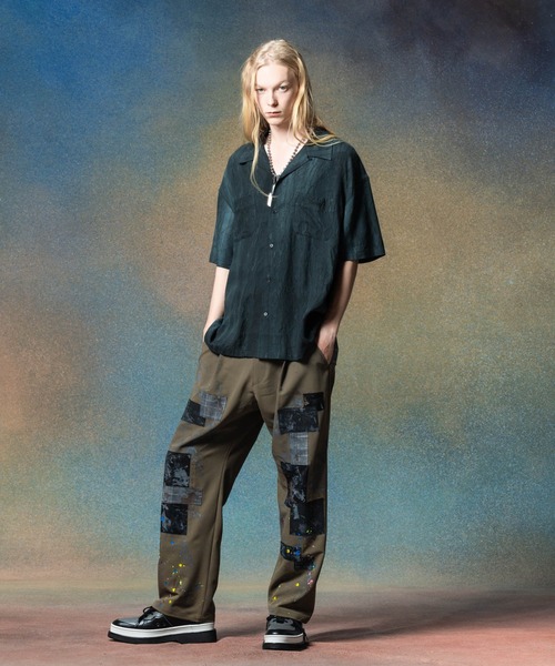 glamb(グラム)の「Crack Open Collar Shirt / クラックオープンカラーシャツ(シャツ/ブラウス・メンズ・ブルー/ブラック/ホワイト・S/M/L)」の10枚目の写真