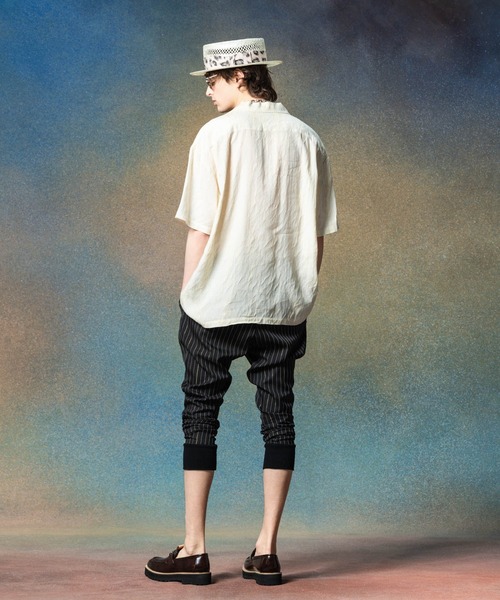 glamb(グラム)の「Crack Open Collar Shirt / クラックオープンカラーシャツ(シャツ/ブラウス・メンズ・ブルー/ブラック/ホワイト・S/M/L)」の6枚目の写真