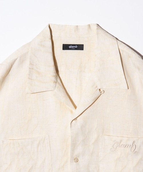 glamb(グラム)の「Crack Open Collar Shirt / クラックオープンカラーシャツ(シャツ/ブラウス・メンズ・ブルー/ブラック/ホワイト・S/M/L)」の16枚目の写真