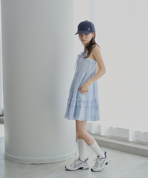 【2025正規激安】 Chico（チコ）の「コットンレースフリルキャミワンピース ワンピース