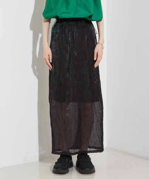 NOMINE（ノミネ）の「【セットアップ着用可】シャイン リンクル タイトスカート（スカート・レディース・ブラック/ブルー/アイボリー・M/S）」の19枚目の写真