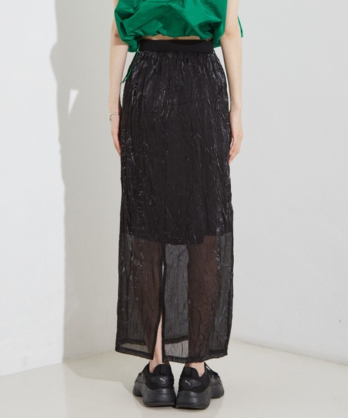 NOMINE（ノミネ）の「【セットアップ着用可】シャイン リンクル タイトスカート（スカート・レディース・ブラック/ブルー/アイボリー・M/S）」の21枚目の写真