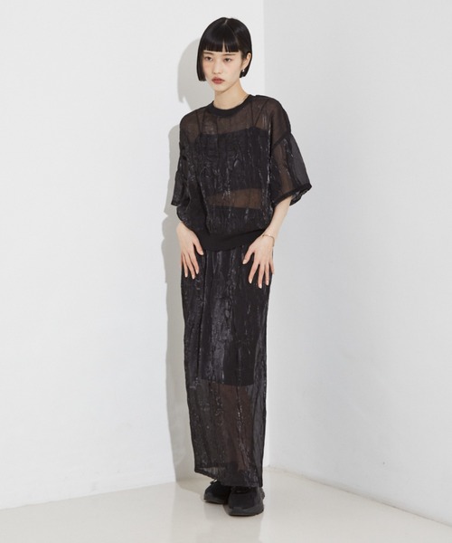 NOMINE（ノミネ）の「【セットアップ着用可】シャイン リンクル タイトスカート（スカート・レディース・ブラック/ブルー/アイボリー・M/S）」の17枚目の写真