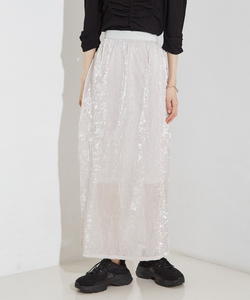 NOMINE（ノミネ）の「【セットアップ着用可】シャイン リンクル タイトスカート（スカート・レディース・ブラック/ブルー/アイボリー・M/S）」の15枚目の写真