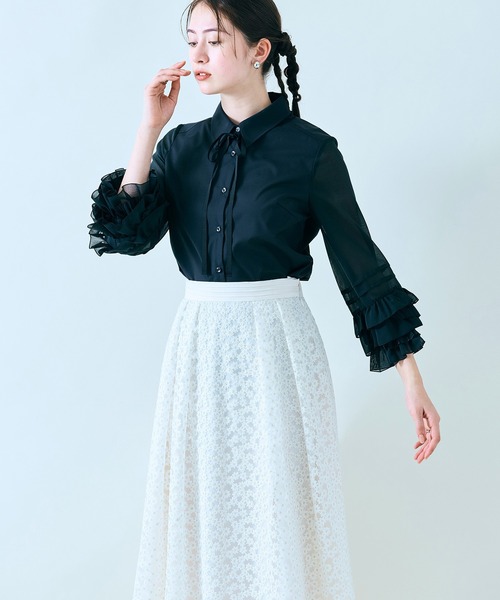 セール】【セットアップ】プチフラワー刺繍スカート（スカート