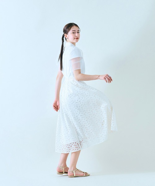 Audie a Muses(オーディアミューズ)の「【セットアップ】プチフラワー刺繍スカート(スカート・レディース・ブラック/オフホワイト・42/38)」の22枚目の写真