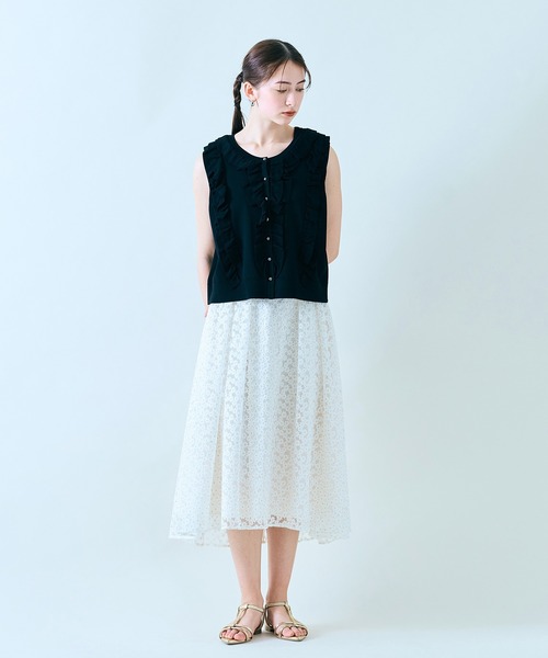 新作*PRADA*刺繍入りリネンスカート アイボリー 新作*PRADA*刺繍入りリネンスカート アイボリー (PRADA/スカート