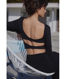 ALEXIA STAM | Wellness Back Adjuster Long Sleeve Top/ダブルホック長袖トップス(Tシャツ/カットソー)