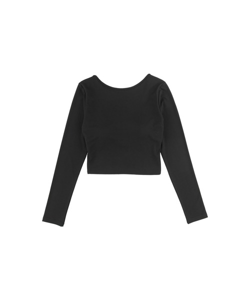 ALEXIA STAM（アリシアスタン）の「Wellness Back Adjuster Long Sleeve Top/ダブルホック長袖トップス（Tシャツ/カットソー・レディース・ブラック/サンドベージュ/ピンク・M/S）」の7枚目の写真