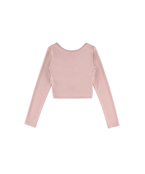 ALEXIA STAM（アリシアスタン）の「Wellness Back Adjuster Long Sleeve Top/ダブルホック長袖トップス（Tシャツ/カットソー・レディース・ブラック/サンドベージュ/ピンク・M/S）」の18枚目の写真