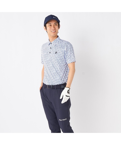 FILA GOLF(フィラゴルフ )の「FILA GOLF/フィラ ゴルフ ゴルフウェア 吸汗速乾 UVカット 半袖 シャツ ポロシャツ(ポロシャツ・メンズ・ブルー/ホワイト/ネイビー・M/L/LL)」の21枚目の写真