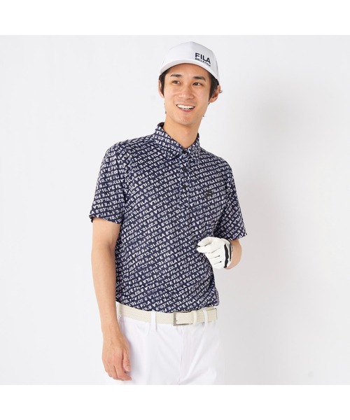 FILA GOLF(フィラゴルフ )の「FILA GOLF/フィラ ゴルフ ゴルフウェア 吸汗速乾 UVカット 半袖 シャツ ポロシャツ(ポロシャツ・メンズ・ブルー/ホワイト/ネイビー・M/L/LL)」の12枚目の写真