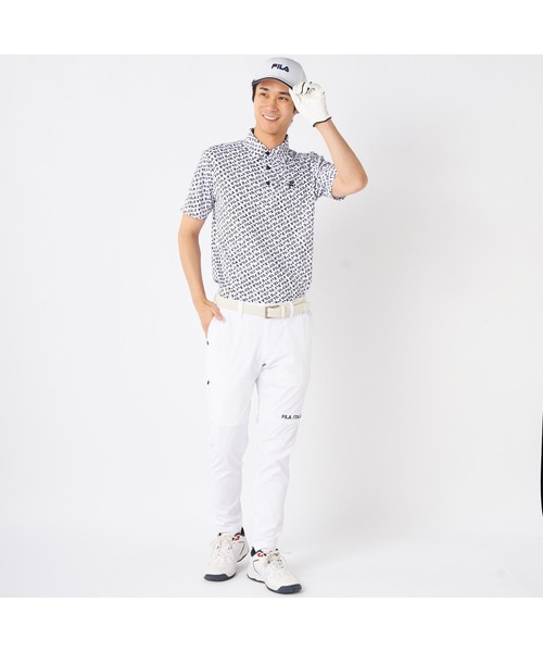 FILA GOLF(フィラゴルフ )の「FILA GOLF/フィラ ゴルフ ゴルフウェア 吸汗速乾 UVカット 半袖 シャツ ポロシャツ(ポロシャツ・メンズ・ブルー/ホワイト/ネイビー・M/L/LL)」の6枚目の写真