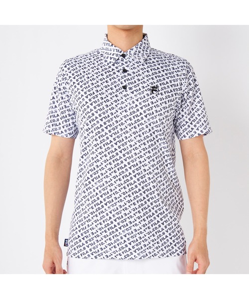FILA GOLF(フィラゴルフ )の「FILA GOLF/フィラ ゴルフ ゴルフウェア 吸汗速乾 UVカット 半袖 シャツ ポロシャツ(ポロシャツ・メンズ・ブルー/ホワイト/ネイビー・M/L/LL)」の7枚目の写真