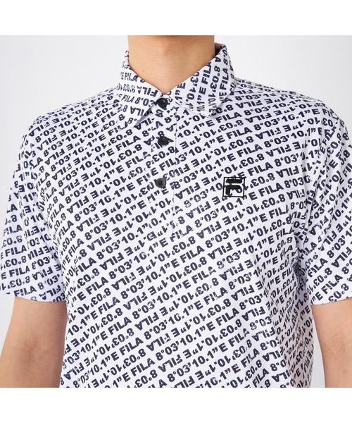 FILA GOLF(フィラゴルフ )の「FILA GOLF/フィラ ゴルフ ゴルフウェア 吸汗速乾 UVカット 半袖 シャツ ポロシャツ(ポロシャツ・メンズ・ブルー/ホワイト/ネイビー・M/L/LL)」の10枚目の写真