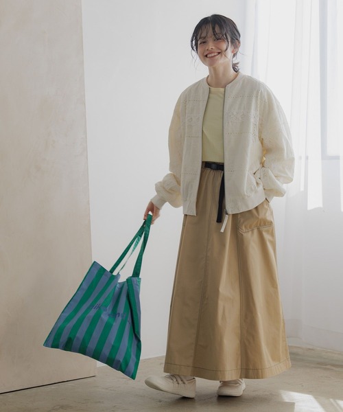 niko and...（ニコアンド）の「バテンレースブルゾン（ブルゾン・レディース・オフホワイト/ブラック・FREE）」の4枚目の写真