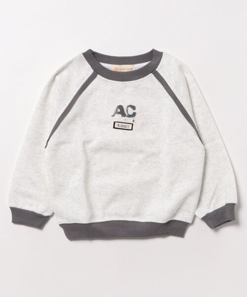 aimoha（アイモハ）の「【aimoha KIDS】刺繍ペイントスウェット（スウェット・キッズ・ダークグレー/ベージュ/ライトグレー/ライトグリーン/グレー/チョコ/ライトベージュ/カーキ・90/100/110/120/130）」の10枚目の写真