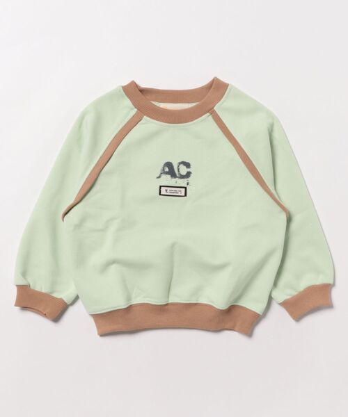 aimoha（アイモハ）の「【aimoha KIDS】刺繍ペイントスウェット（スウェット・キッズ・ダークグレー/ベージュ/ライトグレー/ライトグリーン/グレー/チョコ/ライトベージュ/カーキ・90/100/110/120/130）」の13枚目の写真