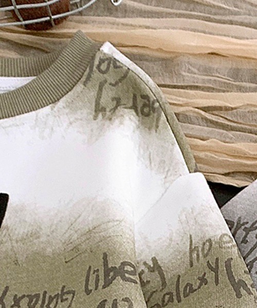 aimoha（アイモハ）の「【aimoha KIDS】刺繍ペイントスウェット（スウェット・キッズ・ダークグレー/ベージュ/ライトグレー/ライトグリーン/グレー/チョコ/ライトベージュ/カーキ・90/100/110/120/130）」の19枚目の写真