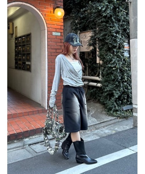 LAGUA GEM(ラグアジェム)の「NUMBER STITCH キャップ(キャップ・レディース・ブラック/ブラウン/レッド/ネイビー・FREE)」の15枚目の写真