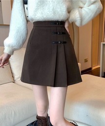 INASTUDIOS（イーナストゥディオス）の「トリプルベルトデザイン ミニスカート（スカート）」
