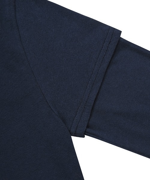 muahmuah（ムーアムーア）の「A'GEM/9 × .kom 『『muah muah/ムーアムーア』LAYERED LONG SLEEVE T-SHIRT/レイヤードロングスリーブTEE（Tシャツ/カットソー・レディース・ネイビー/カーキ/アイボリー/ブラック・FREE）」の5枚目の写真