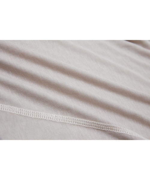 tageechita(タジチタ)の「【tageechita】アシンメトリーデザイン シアー ロングスリーブ トップス(Tシャツ/カットソー・レディース・グレイッシュベージュ/ライトブルーグレー・S/M/L)」の8枚目の写真