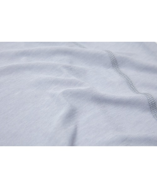 tageechita(タジチタ)の「【tageechita】アシンメトリーデザイン シアー ロングスリーブ トップス(Tシャツ/カットソー・レディース・グレイッシュベージュ/ライトブルーグレー・S/M/L)」の12枚目の写真
