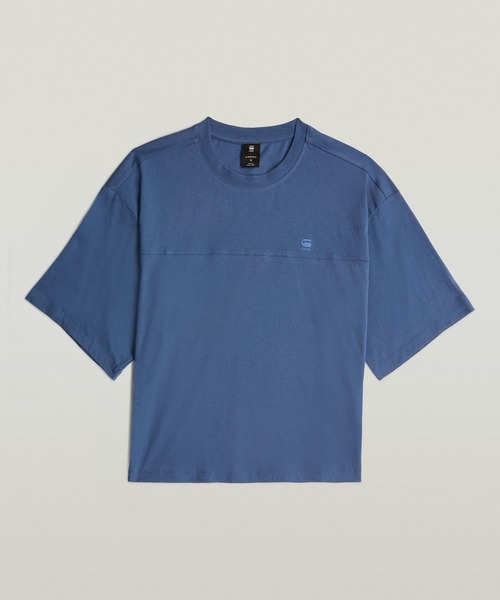 送料込★G-Star★Horizontal Seam Loose 半袖Tシャツ セール】HORIZONTAL SEAM LOOSE TOP/オーバーサイズシーム