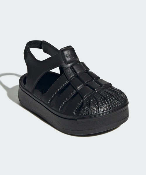 adidas（アディダス）の「SST サンダル キッズ / SST Sandals Kids / アディダスオリジナルス adidas Originals（サンダル・キッズ・ブラック/ピンク・13.0cm/14.0cm/15.0cm/16.0cm）」の5枚目の写真