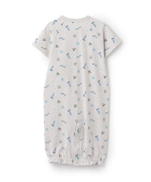 petit main（プティマイン）の「【GOODPRICE】半袖2WAYオール（ロンパース・キッズ・ライトグレー/ブラック/オフホワイト/サックスブルー/アイボリー/ライトピンク・50-70cm）」の7枚目の写真