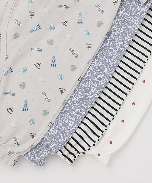 petit main（プティマイン）の「【GOODPRICE】半袖2WAYオール（ロンパース・キッズ・ライトグレー/ブラック/オフホワイト/サックスブルー/アイボリー/ライトピンク・50-70cm）」の11枚目の写真