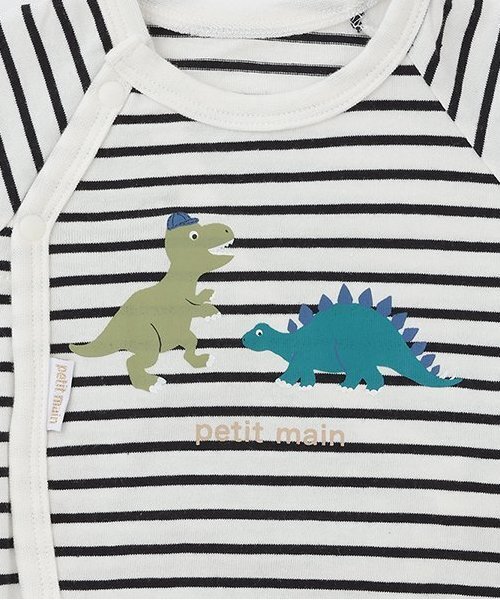 petit main（プティマイン）の「【GOODPRICE】半袖2WAYオール（ロンパース・キッズ・ライトグレー/ブラック/オフホワイト/サックスブルー/アイボリー/ライトピンク・50-70cm）」の12枚目の写真