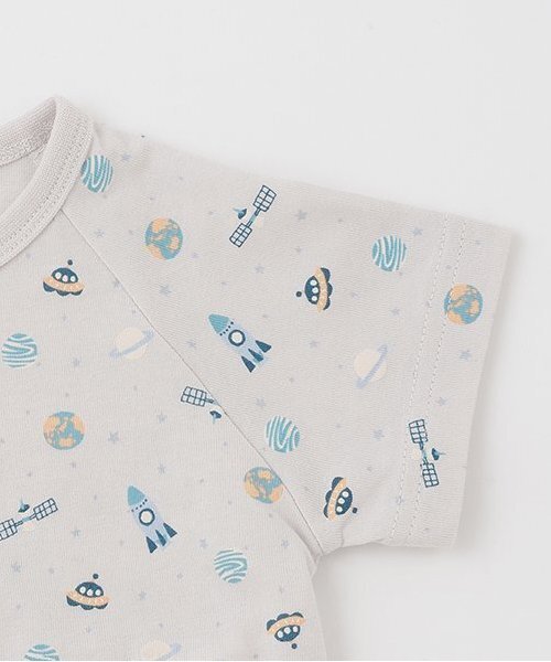 petit main（プティマイン）の「【GOODPRICE】半袖2WAYオール（ロンパース・キッズ・ライトグレー/ブラック/オフホワイト/サックスブルー/アイボリー/ライトピンク・50-70cm）」の15枚目の写真