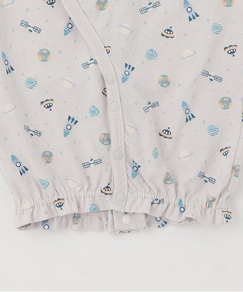 petit main（プティマイン）の「【GOODPRICE】半袖2WAYオール（ロンパース・キッズ・ライトグレー/ブラック/オフホワイト/サックスブルー/アイボリー/ライトピンク・50-70cm）」の18枚目の写真